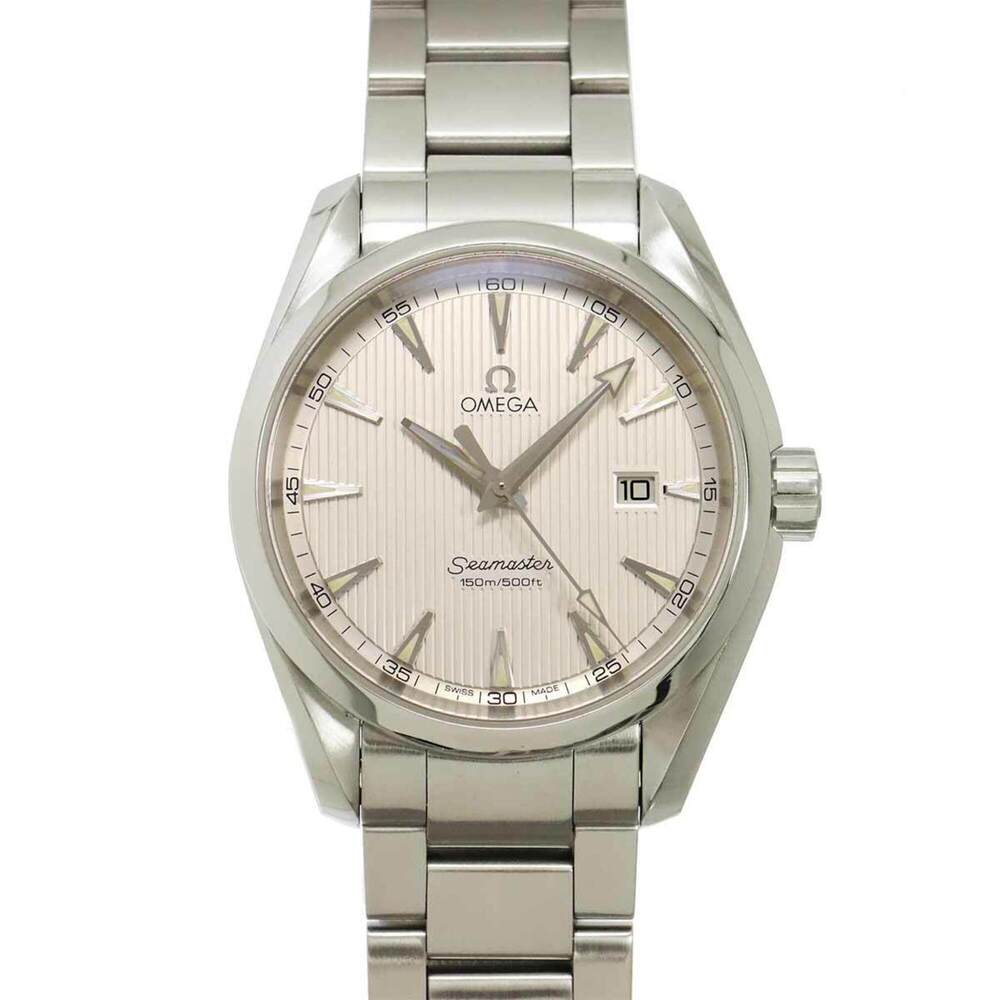 Omega Seamaster Aqua Terra 231 10 39 61 02 001 Men's Watch Date Silver Quartz